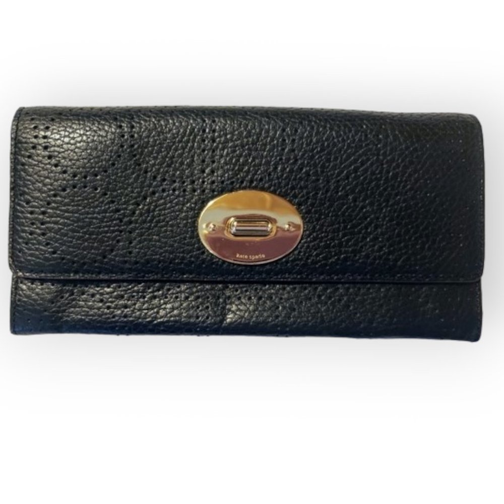 KATE SPADE black wallet EUC